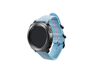 Kellohihna Samsung Gear Sport Studio Premium Nato Ranneke, pinkki/sininen hinta ja tiedot | Älykellojen ja aktiivisuusrannekkeiden lisätarvikkeet | hobbyhall.fi