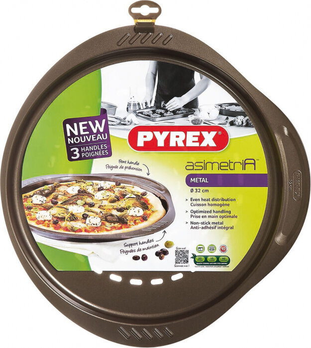 Pyrex Pizza Muotti Pyrex Asymmetry Metal Ø 32 cm (6 yksikköä) hinta ja tiedot | Uunivuoat ja leivontavälineet | hobbyhall.fi