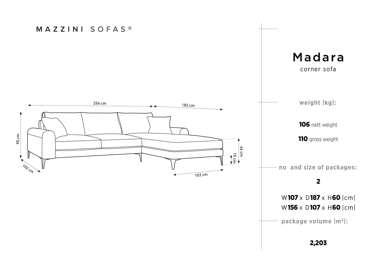 Pehmeä kulmasohva Mazzini Sofas Madara, veluuri, punainen/kultainen hinta ja tiedot | Kulmasohvat ja divaanisohvat | hobbyhall.fi