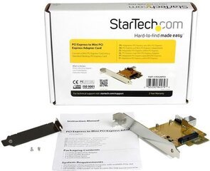 StarTech PCI Express to Mini PCI Express (PEX2MPEX) hinta ja tiedot | Ohjain- ja laajennuskortit | hobbyhall.fi
