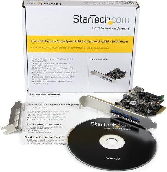 StarTech (PEXUSB3S42) hinta ja tiedot | Ohjain- ja laajennuskortit | hobbyhall.fi