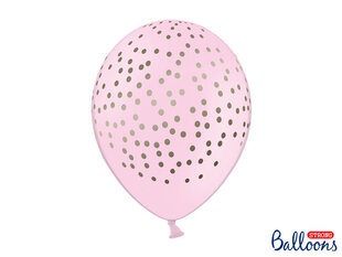 Ilmapallot 30 cm Dots Pastel Baby, pinkki, 6 kpl. hinta ja tiedot | Ilmapallot | hobbyhall.fi