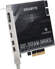 Gigabyte GC-TITAN RIDGE 2.0 hinta ja tiedot | Ohjain- ja laajennuskortit | hobbyhall.fi