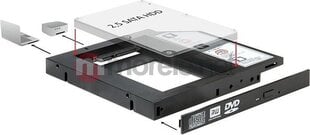 DELOCK RAMTA SLIM SATA 5.25-> HDD / SSD 2.5 hinta ja tiedot | Komponenttien lisätarvikkeet | hobbyhall.fi