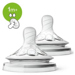 Philips Avent Natural tuttipullon tutti SCF042, 1+ kuukautta, 2 kpl, SCF045/27 hinta ja tiedot | Tuttipullot ja tarvikkeet | hobbyhall.fi