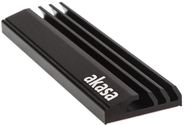 Akasa Heat Sink M.2 SSD:lle (A-M2HS01-BK) jäähdytyselementti hinta ja tiedot | Komponenttien lisätarvikkeet | hobbyhall.fi