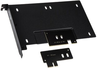 Akasa 2,5" SSD/HDD-kiinnitysteline PCIe/PCI-paikkaan (AK-HDA-10BK) hinta ja tiedot | Komponenttien lisätarvikkeet | hobbyhall.fi