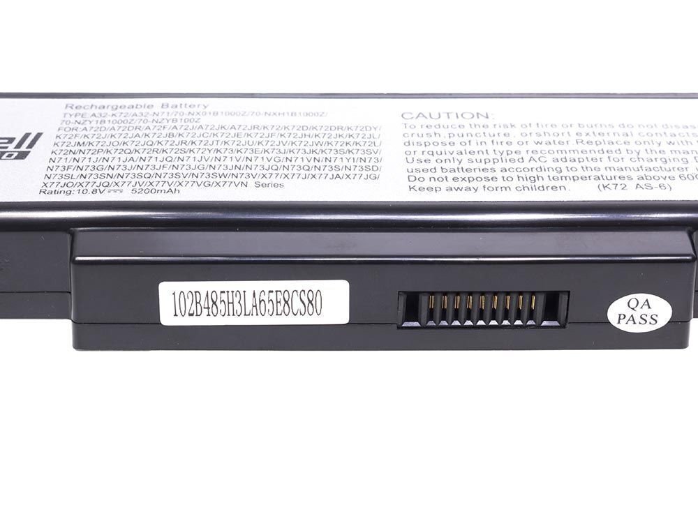 Green Cell PRO Laptop Battery for Asus N71 K72 K72J K72F K73SV N71 N73 N73S N73SV X73S hinta ja tiedot | Kannettavien tietokoneiden akut | hobbyhall.fi