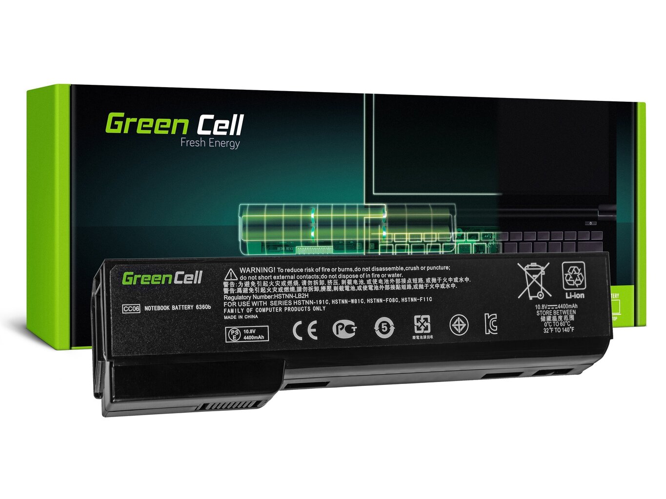 Green Cell Laptop Battery HP Mini 110-3000 110-3100 ProBook 6300 hinta ja tiedot | Kannettavien tietokoneiden akut | hobbyhall.fi