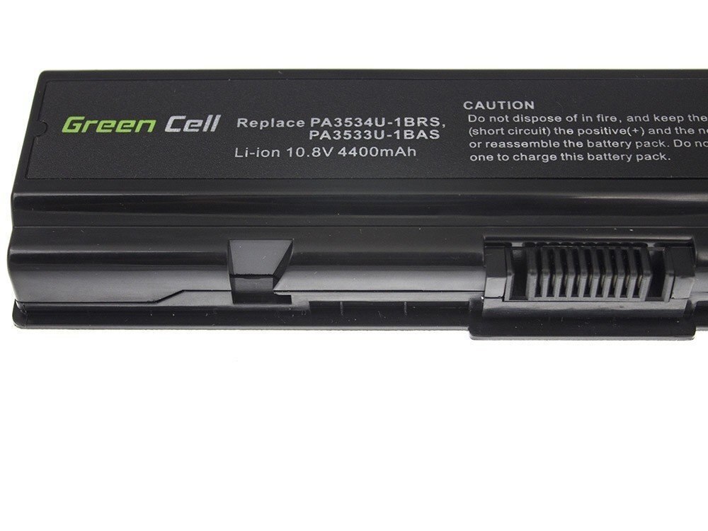 Green Cell Laptop Battery for Toshiba Satellite A200 A300 A500 L200 L300 L500 hinta ja tiedot | Kannettavien tietokoneiden akut | hobbyhall.fi