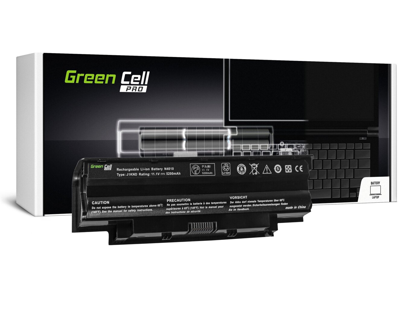 Green Cell Pro kannettavan tietokoneen akku, sopii Dell Inspiron 15 N5010 15R N5010 N5010 N5110 14R N5110 3550 Vostro 3550 hinta ja tiedot | Kannettavien tietokoneiden akut | hobbyhall.fi