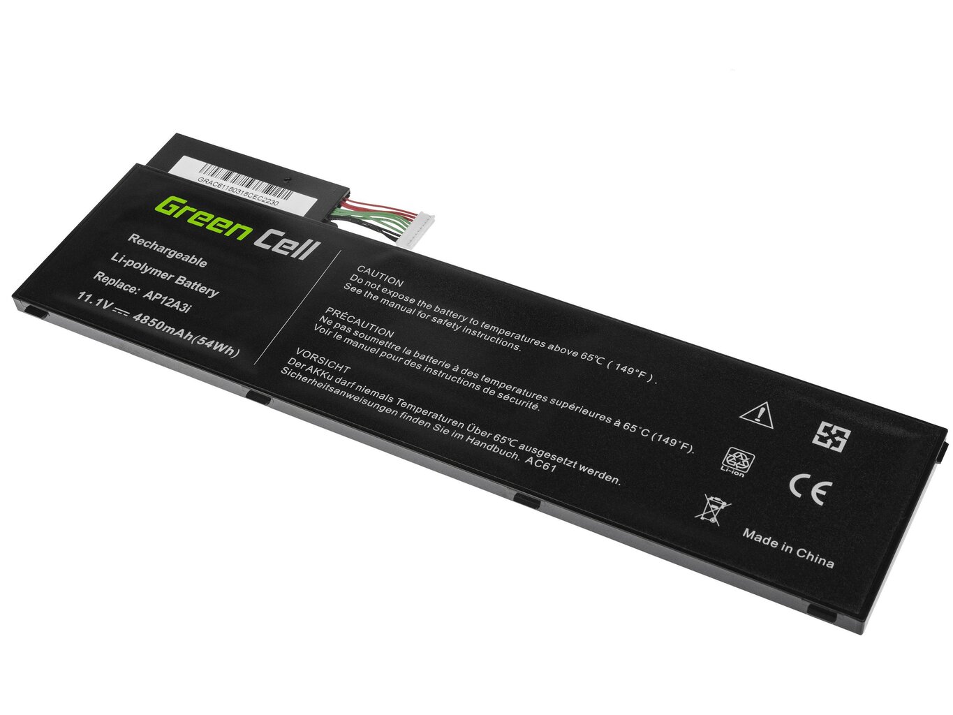 Green Cell Laptop Battery for Acer Aspire Timeline Ultra M3 M3-581TG M5 M5-481TG M5-581TG TravelMate P648 P658 hinta ja tiedot | Kannettavien tietokoneiden akut | hobbyhall.fi