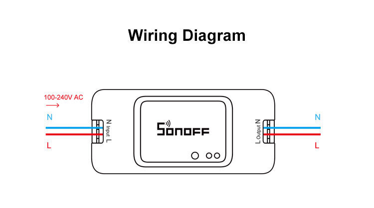 Älykytkin Sonoff BASICZBR3, 2200W, 230VAC, sovellusohjattu, Wi-Fi, ZigBee, ääniohjaus, tee-se-itse-tila hinta ja tiedot | Turvajärjestelmien ohjaimet | hobbyhall.fi