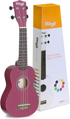 Sopraano ukulele + kotelo Stagg US-VIOLET hinta ja tiedot | Kitarat | hobbyhall.fi