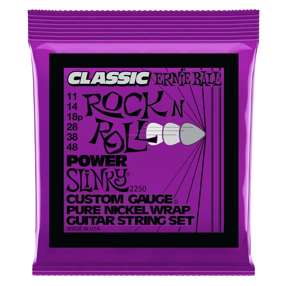 Sähkökitaran kielet Ernie Ball Classic Rock'n'Roll Power Slinky 11-48 hinta ja tiedot | Soittimien lisätarvikkeet | hobbyhall.fi