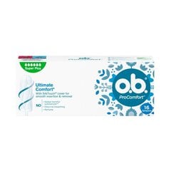 Tamponit OB ProComfort Super Plus, 16 kpl hinta ja tiedot | Tamponit ja terveyssiteet | hobbyhall.fi