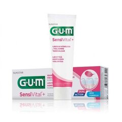 Hammastahna Sensivital + 75ml, päivittäinen suoja herkille hampaille ja ikenille GUM® (6070) hinta ja tiedot | Sunstar Gum Hajuvedet ja kosmetiikka | hobbyhall.fi