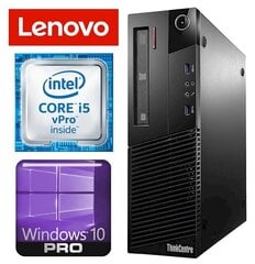 Lenovo M83 SFF i5 4460 16 Gt 240SSD + 2 Tt GT1030 2 Gt WIN10PRO / W7P [kunnostettu] hinta ja tiedot | Pöytätietokoneet | hobbyhall.fi