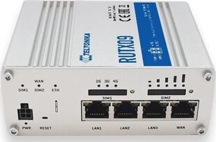 Teltonika Rugged Industrial LTE-A Cat6 Router RUTX09 No Wi-Fi, 10 hinta ja tiedot | Teltonika Tietokoneet ja pelaaminen | hobbyhall.fi