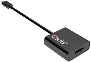 Club 3D USB C - HDMI kaapeli. hinta ja tiedot | Adapterit | hobbyhall.fi