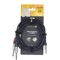 Audiokaapeli REAN JACK 3.5 autostereot - 2xJACK 6.3 mono 2m hinta ja tiedot | Stagg Televisiot ja lisätarvikkeet | hobbyhall.fi