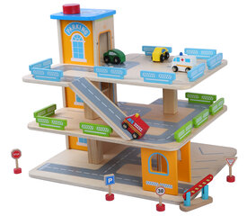 Puinen 3-kerroksinen pysäköintihalli Gerardo`s toys 39263 hinta ja tiedot | Gerardo's toys Lapset | hobbyhall.fi