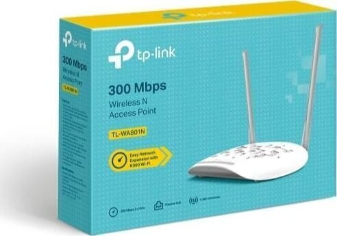 TP-LINK-tukiasema TL-WA801N 802.11n, 2.4, 300 Mbit hinta ja tiedot | Reitittimet ja modeemit | hobbyhall.fi
