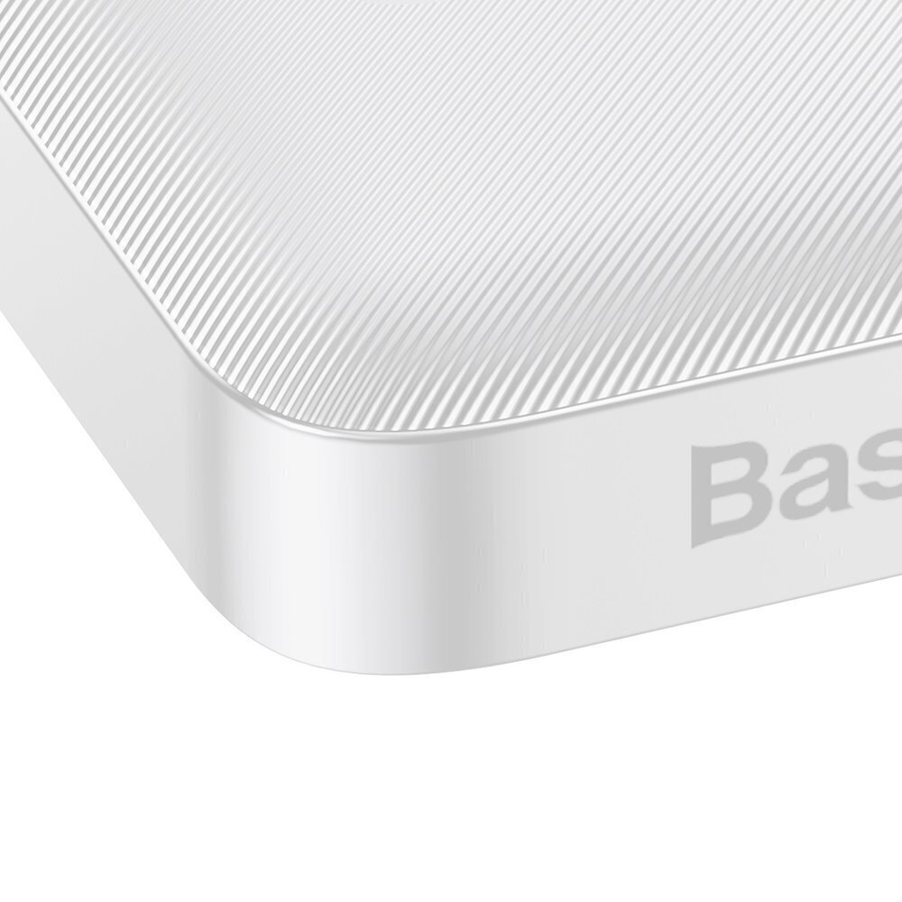 Power Bank Baseus 10000mAh Bipow - 2 x USB +Type-C - 15 W, valkoinen. hinta ja tiedot | Varavirtalähteet | hobbyhall.fi