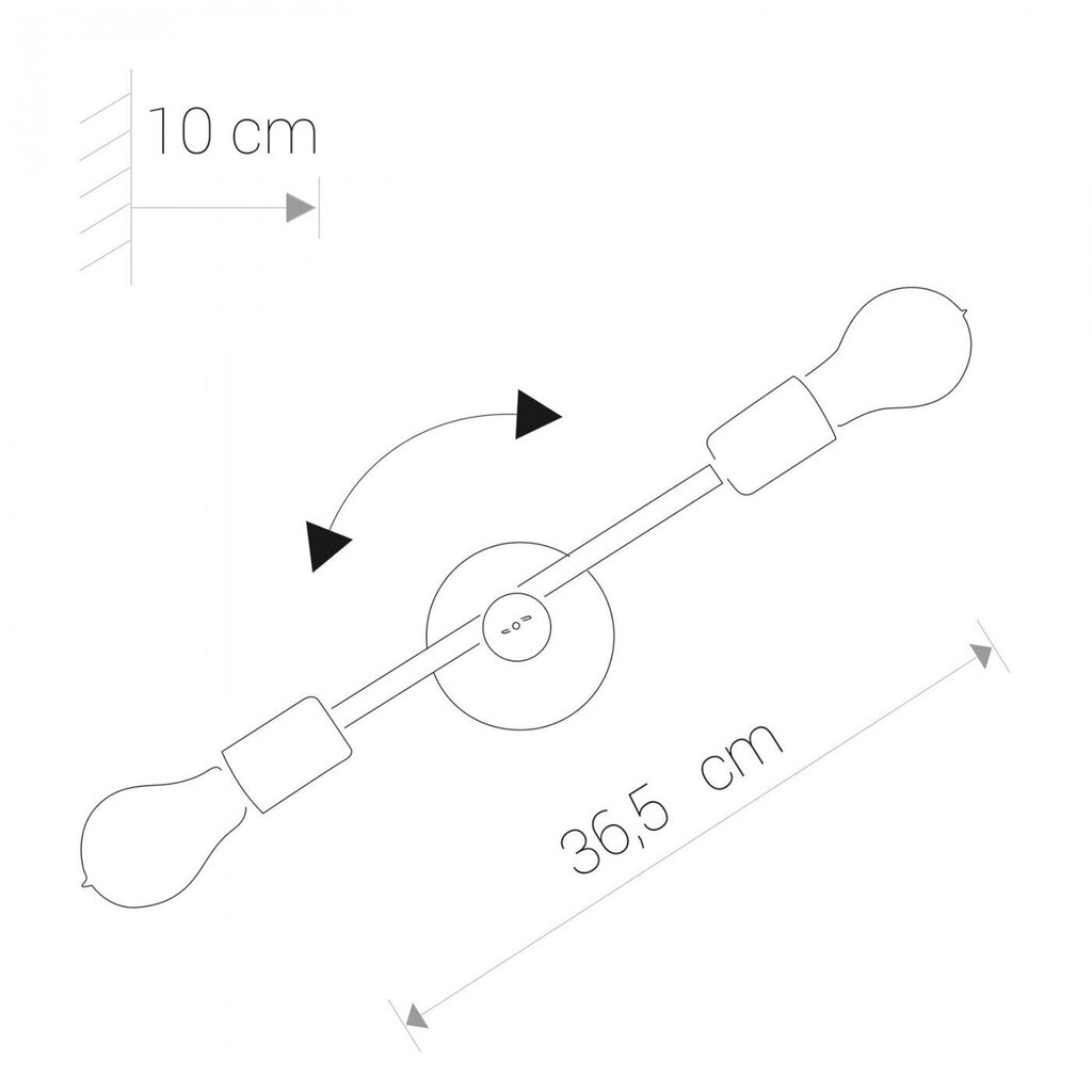 Nowodvorski Lighting seinävalaisin Swivel 6267 hinta ja tiedot | Seinävalaisimet | hobbyhall.fi