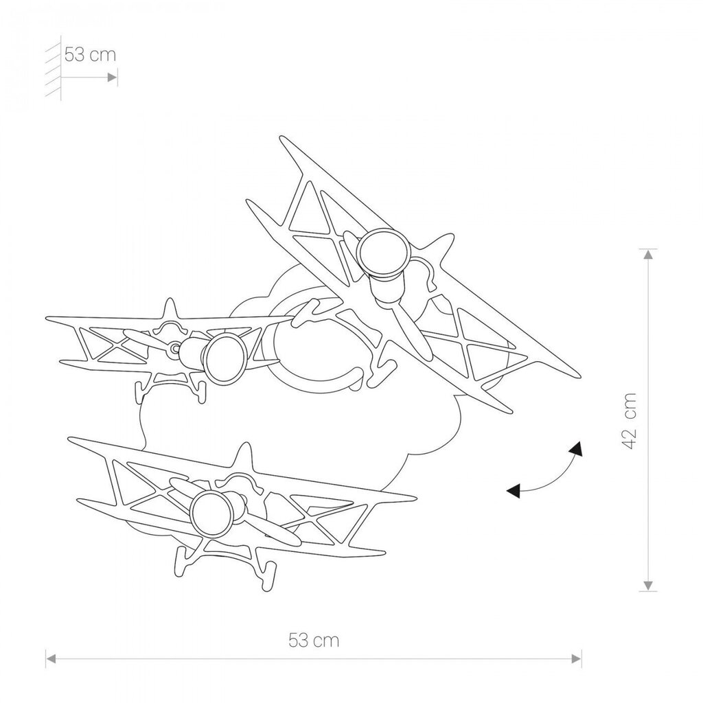 Nowodvorski Lighting seinävalaisin Plane 6904 hinta ja tiedot | Seinävalaisimet | hobbyhall.fi