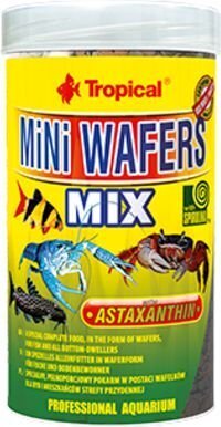 Rehu koristekaloille Tropical Mini Wafers Mix, 250 ml hinta ja tiedot | Kalanruoka | hobbyhall.fi