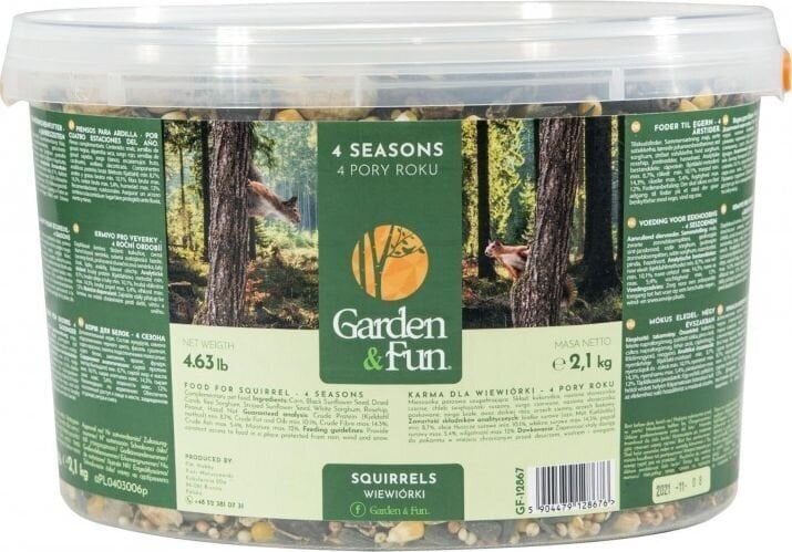 Ruoka oraville Garden&Fun, 2,1 kg hinta ja tiedot | Pieneläinten ruoat | hobbyhall.fi