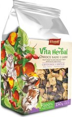 Rehulisä jyrsijöille ja kaneille Vitapol Vita Herbal, 150 g hinta ja tiedot | Pieneläinten ruoat | hobbyhall.fi