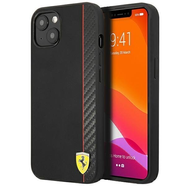 Ferrari FESAXHCP13SBK, iPhone 13 mini 5.4, musta. hinta ja tiedot | Puhelimen kuoret ja kotelot | hobbyhall.fi