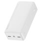 Power Bank Baseus 30000mAh Bipow 2xUSB + tyyppi C PD 3.0 QC 3.0 15W, valkoinen hinta ja tiedot | Varavirtalähteet | hobbyhall.fi