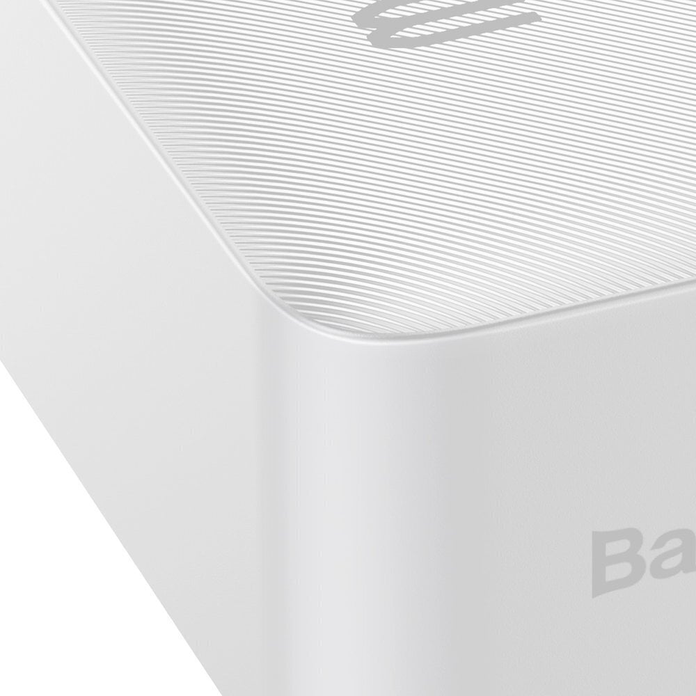 Power Bank Baseus 30000mAh Bipow 2xUSB + tyyppi C PD 3.0 QC 3.0 15W, valkoinen hinta ja tiedot | Varavirtalähteet | hobbyhall.fi