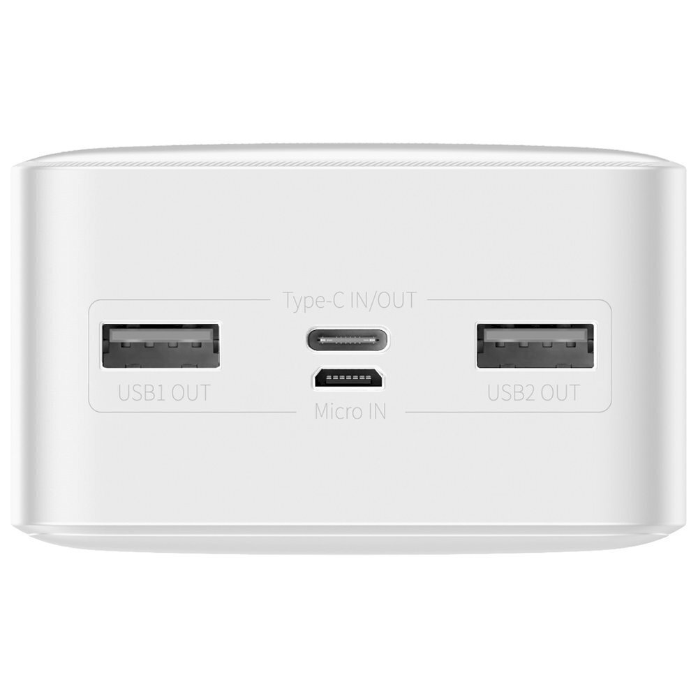 Power Bank Baseus 30000mAh Bipow 2xUSB + tyyppi C PD 3.0 QC 3.0 15W, valkoinen hinta ja tiedot | Varavirtalähteet | hobbyhall.fi