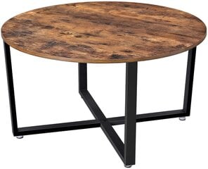 Sohvapöytä LCT88X, ruskea/musta hinta ja tiedot | Sohvapöydät | hobbyhall.fi