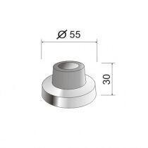 Oventuki, ruuvattava, d-55x30mm, teräs, Aspro. hinta ja tiedot | Oven saranat ja lisävarusteet | hobbyhall.fi