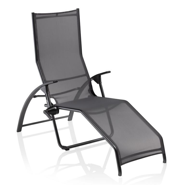 Ulkotuoli Kettler Tampa Lounger, antrasiitti hinta ja tiedot | Aurinkotuolit | hobbyhall.fi