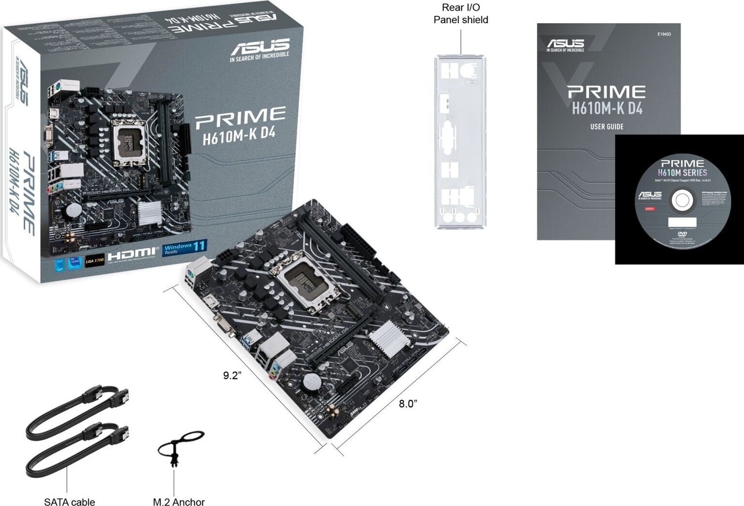 Asus PRIME H610M-D4 hinta ja tiedot | Emolevyt | hobbyhall.fi