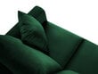 Kolmen istuttava sohva Mazzini Sofas Cartadera, tummanvihreä/musta hinta ja tiedot | Kulmasohvat ja divaanisohvat | hobbyhall.fi