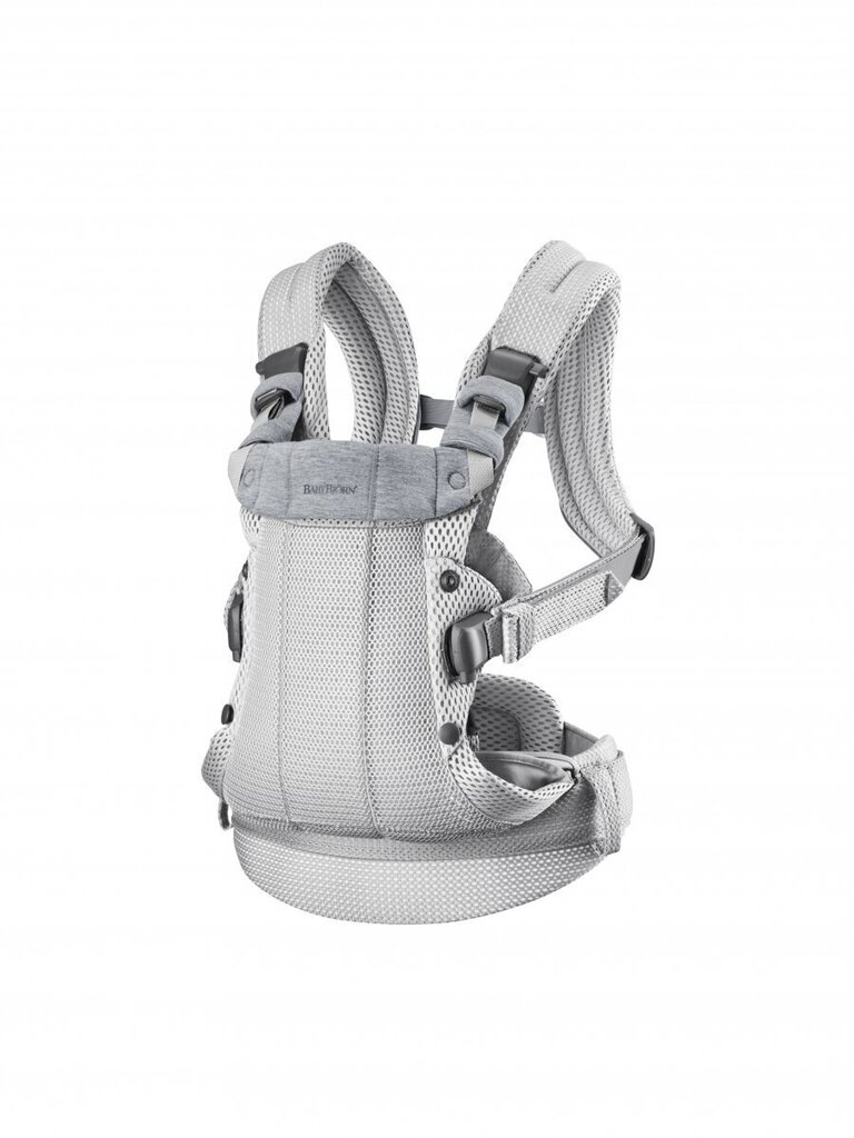 BABYBJORN kantolaukku HARMONY 3D Mesh, 088004, hopea. hinta ja tiedot | Kantoreput | hobbyhall.fi