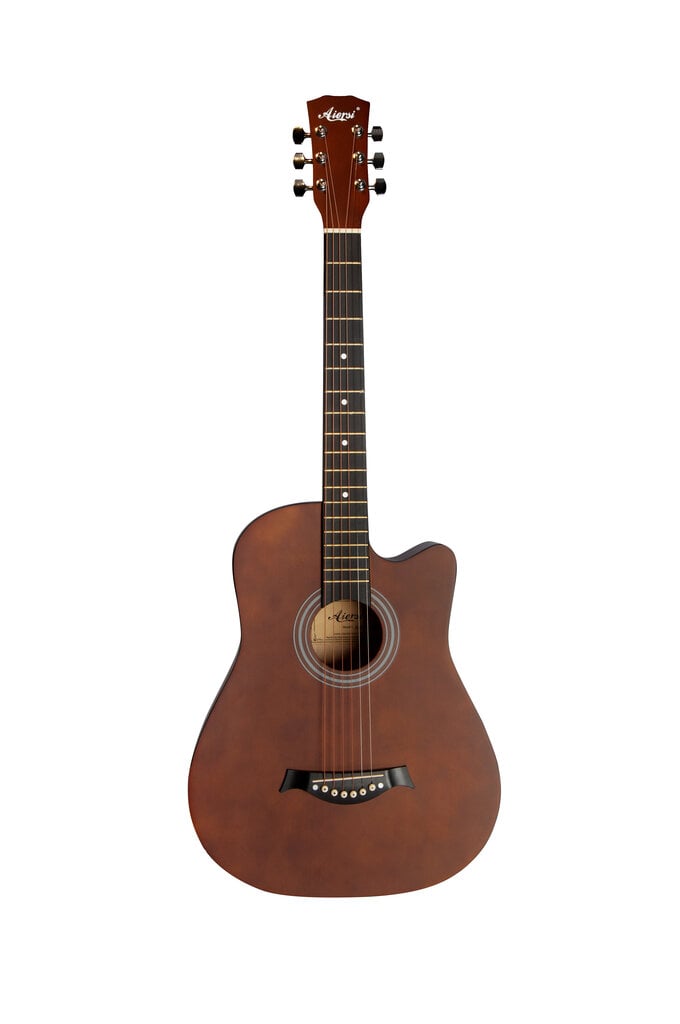Aiers SG040C Akustinen kitarasetti 38" ruskea hinta ja tiedot | Kitarat | hobbyhall.fi