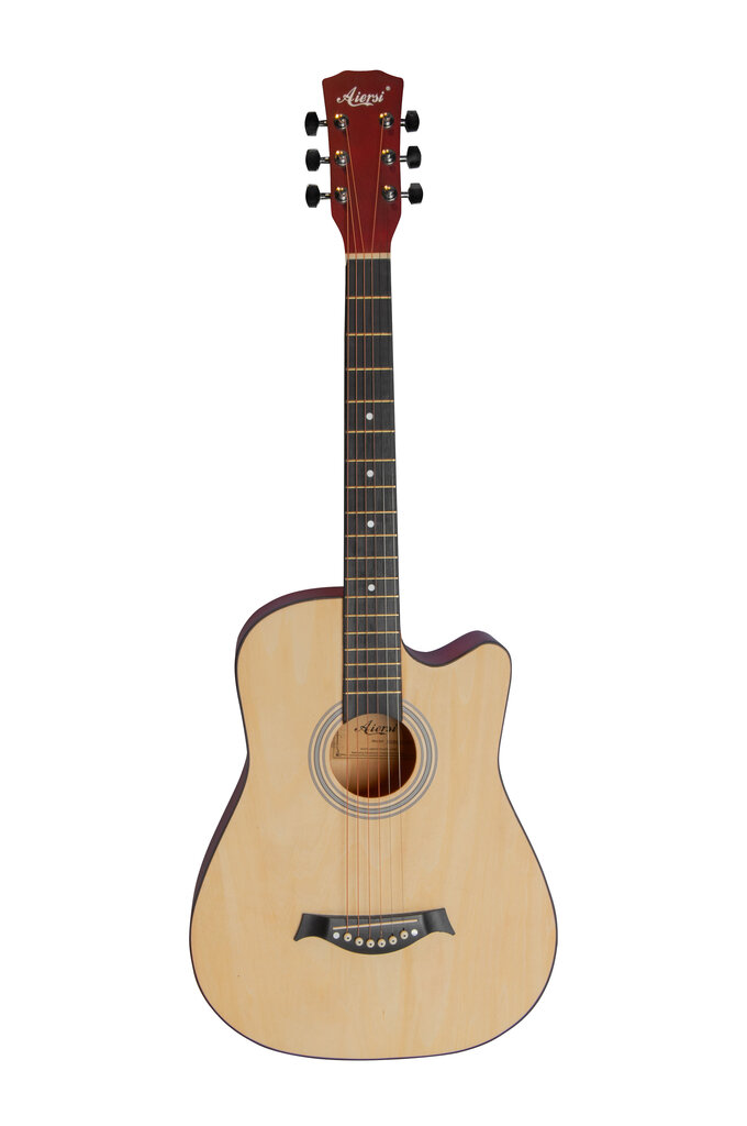 Aiers SG040C Akustinen kitarasetti 38 "luonnollinen hinta ja tiedot | Kitarat | hobbyhall.fi