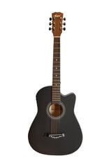 Aiers SG040 CE Sähköakustinen kitarasarja 38" musta hinta ja tiedot | Kitarat | hobbyhall.fi