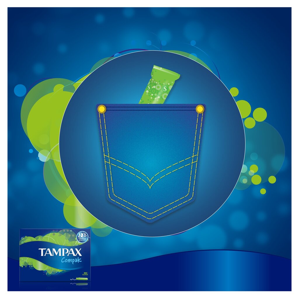 Tamponit TAMPAX Compak Super, 16 kpl hinta ja tiedot | Tamponit ja terveyssiteet | hobbyhall.fi