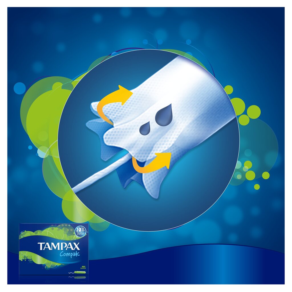 Tamponit TAMPAX Compak Super, 16 kpl hinta ja tiedot | Tamponit ja terveyssiteet | hobbyhall.fi