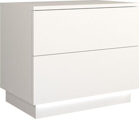 Yöpöytä LED-valolla Sela S2, valkoinen hinta ja tiedot | Yöpöydät | hobbyhall.fi