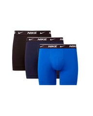 Nike miesten bokserit NSW Boxer Brief 3 kpl, musta-tummansininen-sininen hinta ja tiedot | Nike Miesten alusvaatteet | hobbyhall.fi